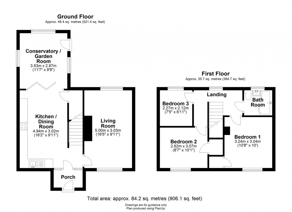 Floorplan for Mere Way, Cambridge, CB4