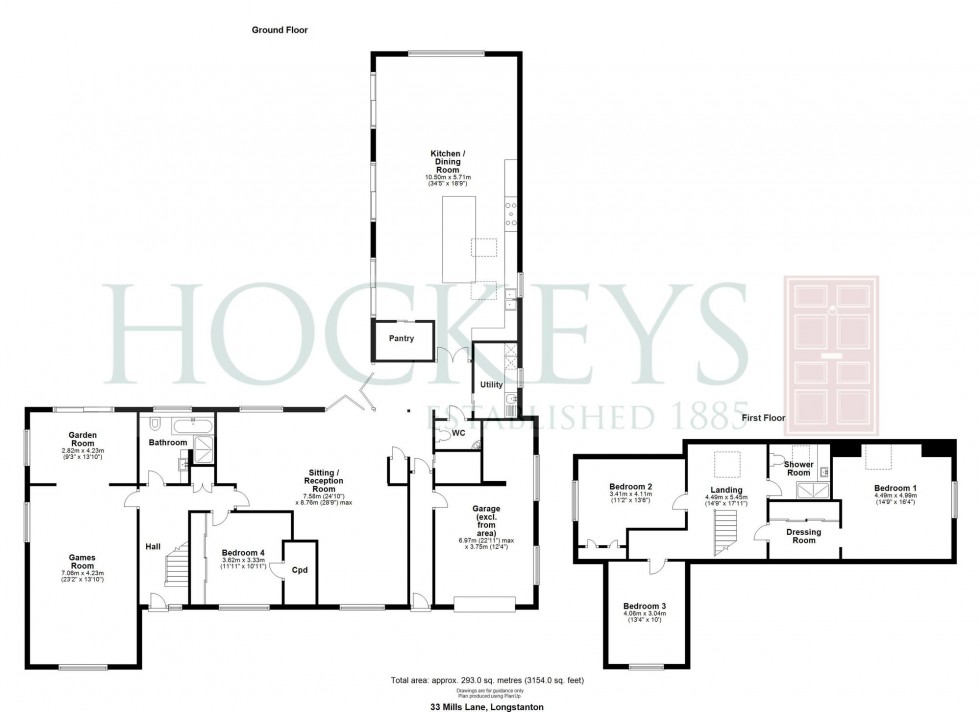 Floorplan for Mills Lane, Longstanton, CB24