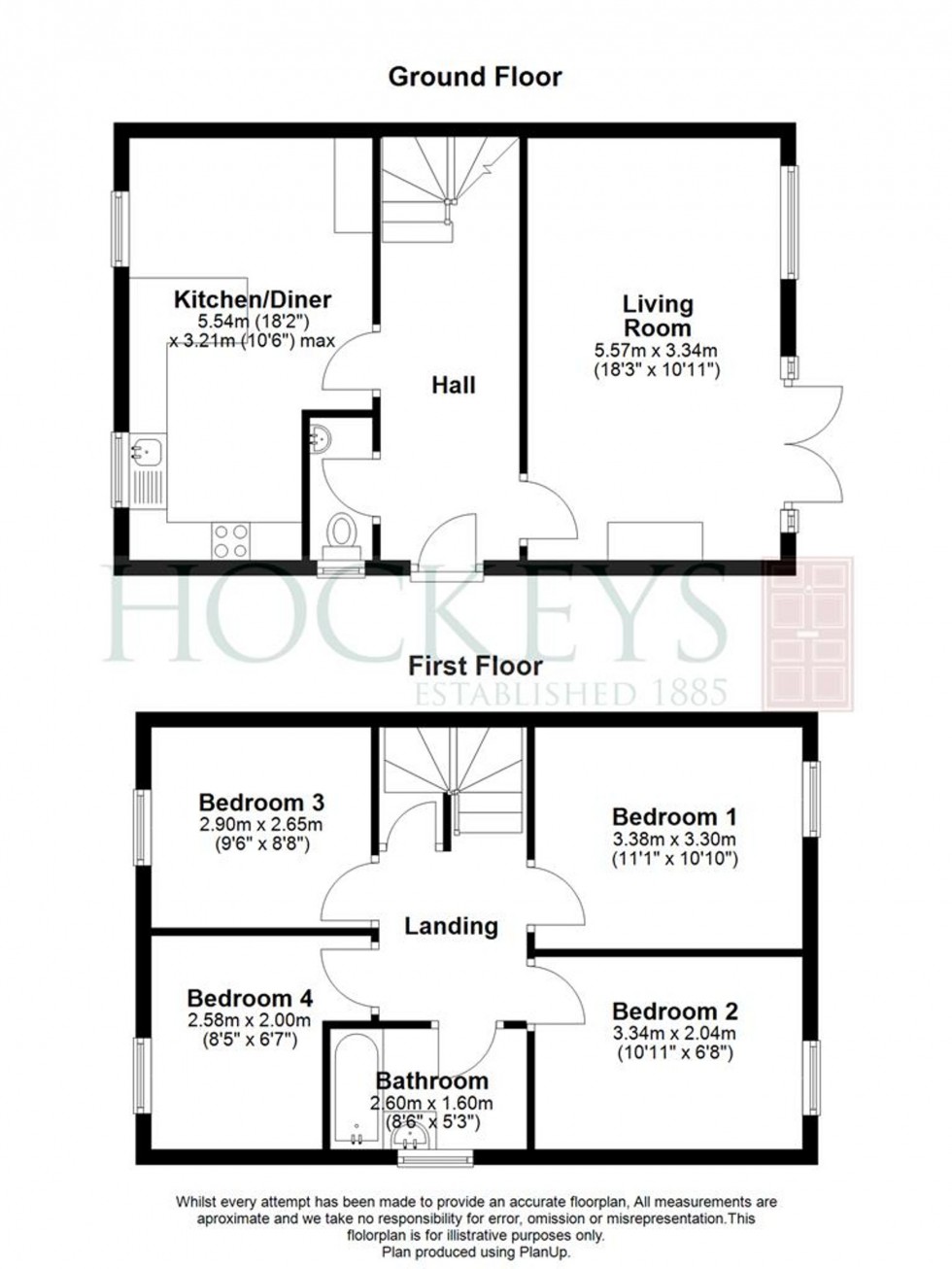 Floorplan for Websters Way, Over, CB24