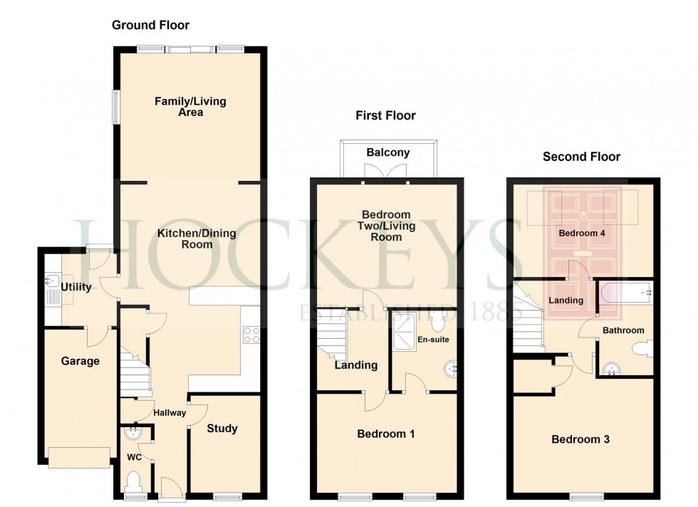 Floorplan for Duddle Drive, Longstanton, CB24