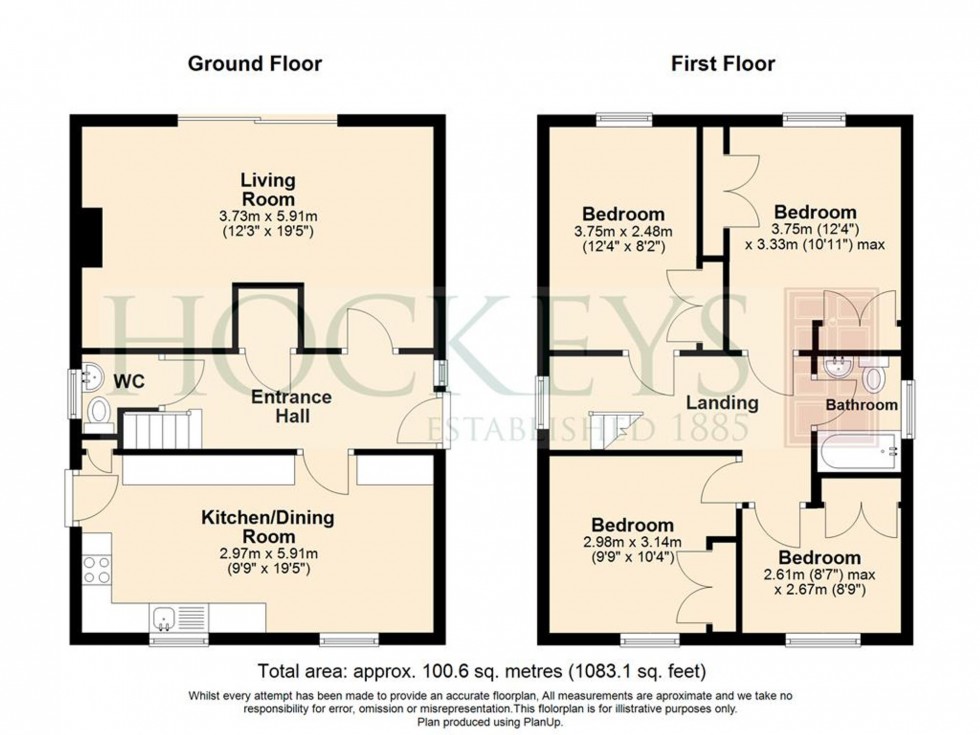 Floorplan for Sefton Way, Newmarket, CB8