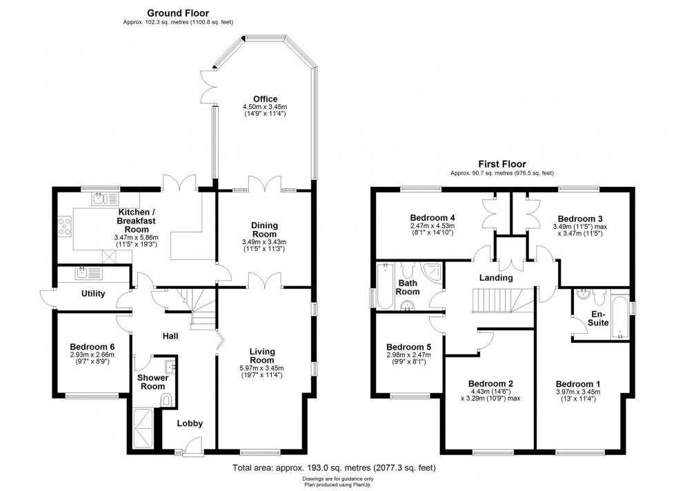 Floorplan for Giffords Way, Over, CB24