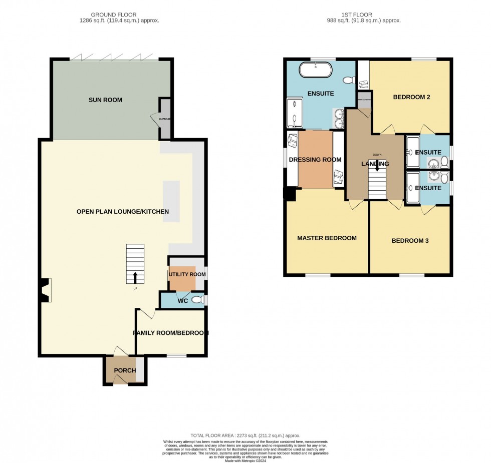 Floorplan for The Marsh, Walpole St. Andrew, PE14