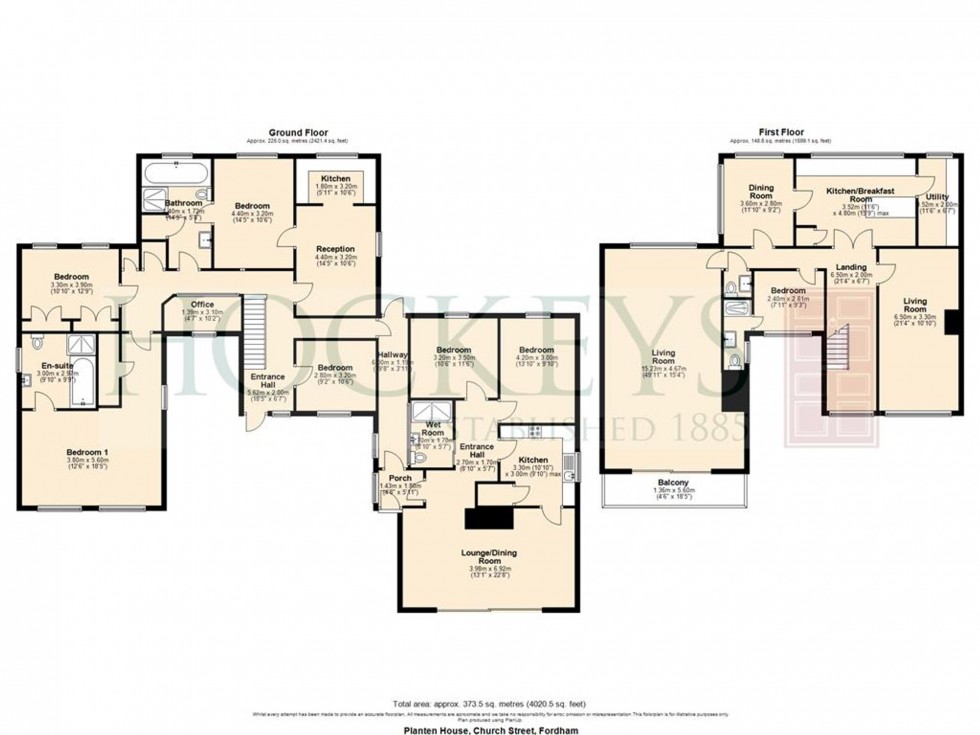 Floorplan for Church Street, Fordham, CB7