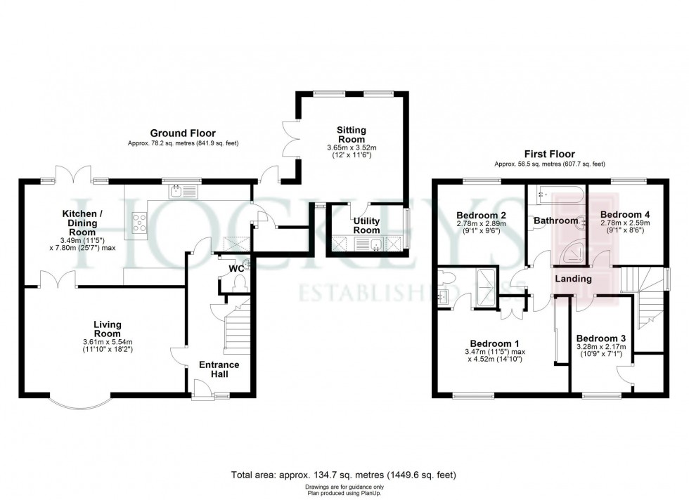 Floorplan for The Lanes, Over, CB24